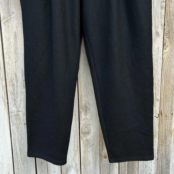 NWT Eileen Fisher Boiled Wool Jersey Carrot Pant Black M - Picture 11 of 16